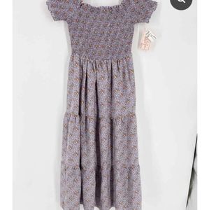Entro Floral Ankle Length Dress